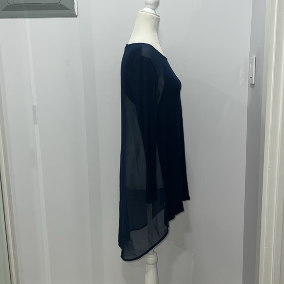 Hi-Low Sheer Back Tunic - Picture 3 of 4